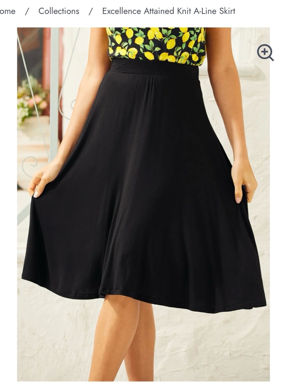 ModCloth Excellence Attained skirt- Black 3x
